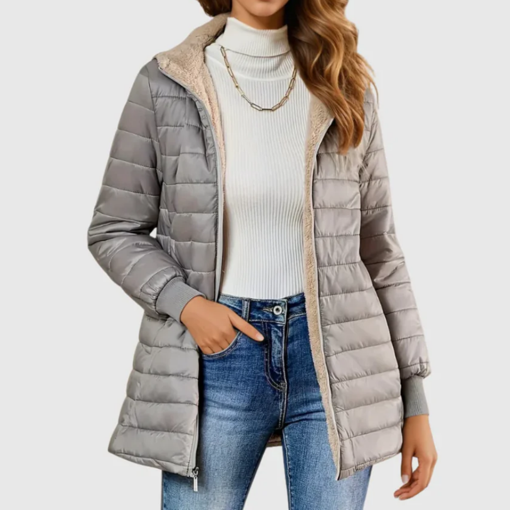 Severina | Cappotto Foderato in Sherpa