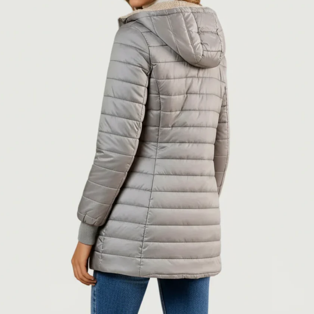 Severina | Cappotto Foderato in Sherpa