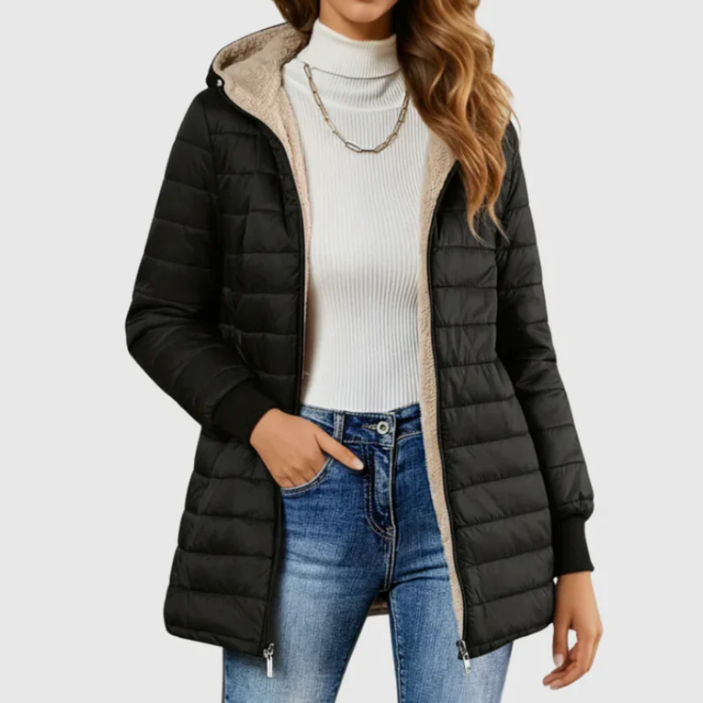 Severina | Cappotto Foderato in Sherpa
