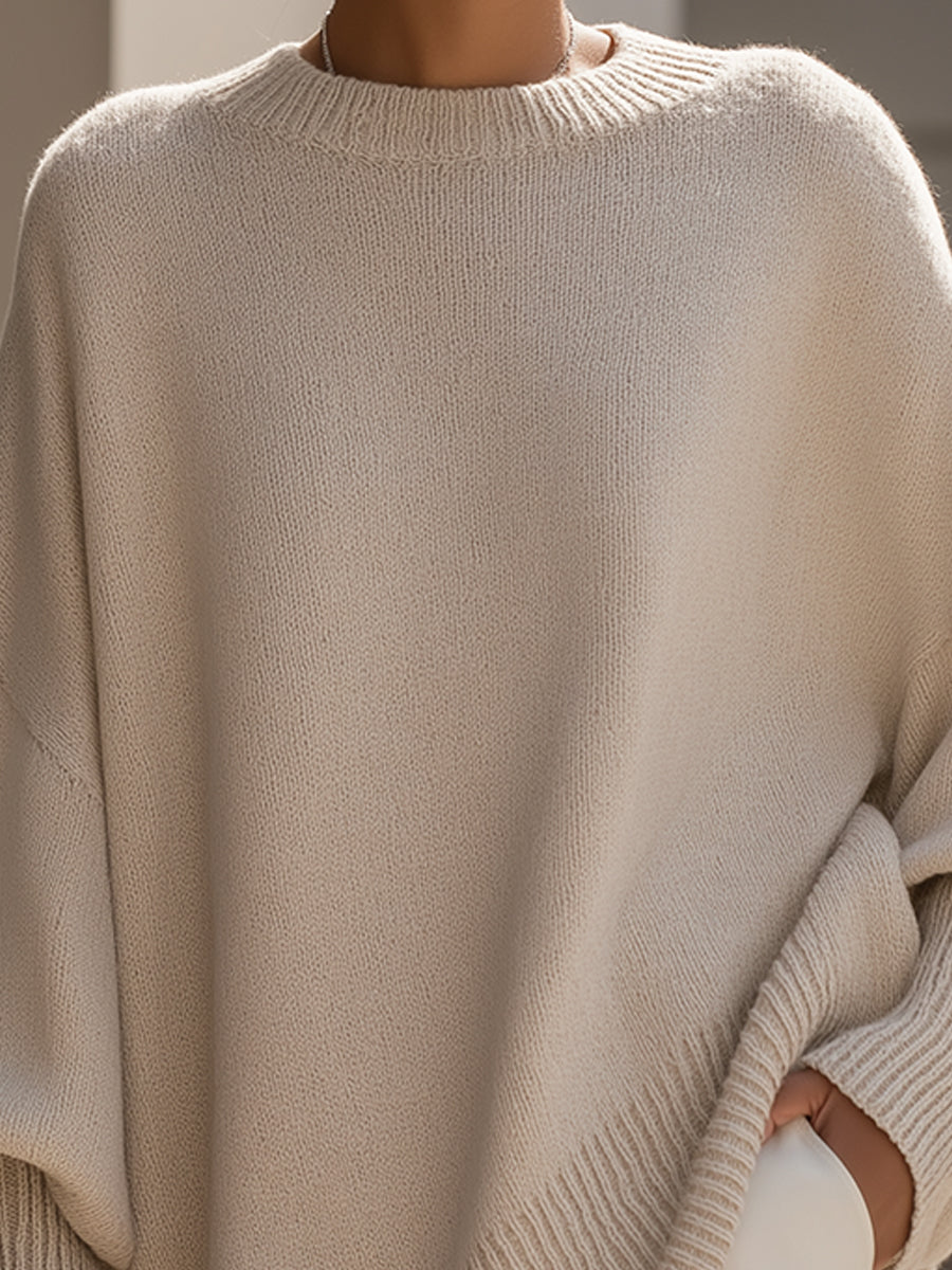 Ludovica | Maglione Oversize con Scollo Ampio