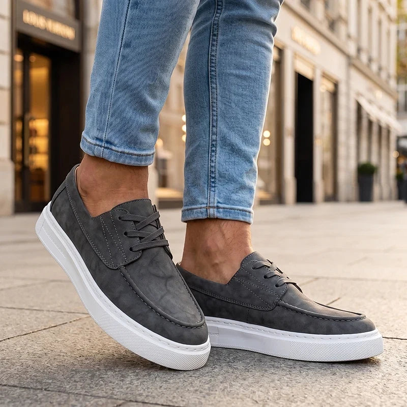 Ilio | Sneakers Pelle Kaki Premium