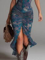 Selene | Abito Midi Pittura