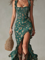 Aria | Abito Maxi Verde