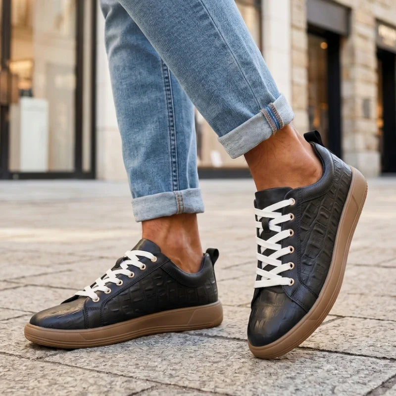 Enzo / Sneakers Pelle Elegante