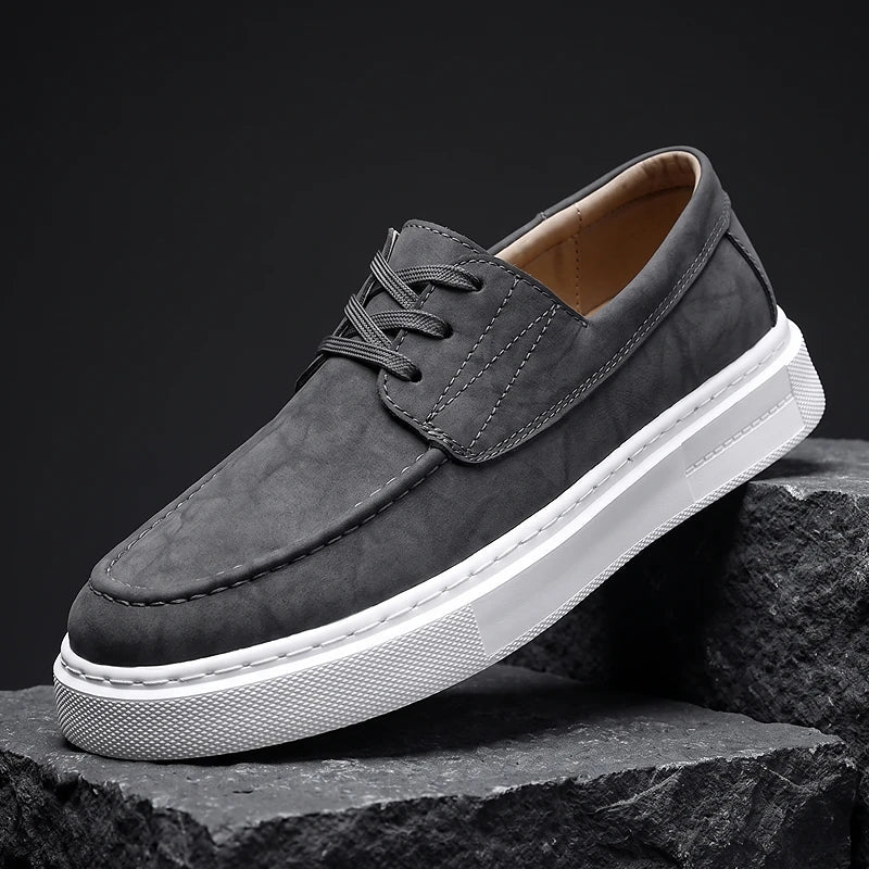 Ilio | Sneakers Pelle Kaki Premium