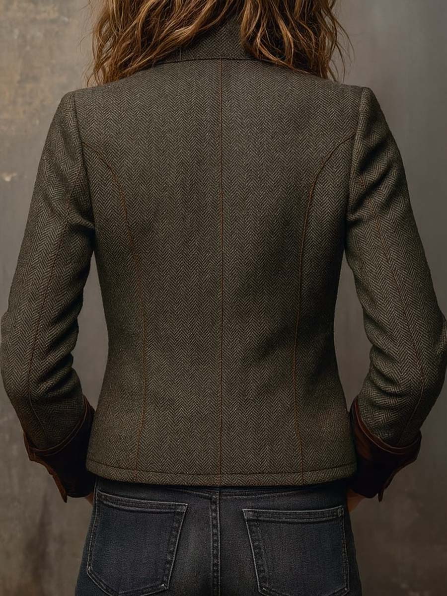 Pia | Blazer con Bordo a Contrasto