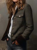 Pia | Blazer con Bordo a Contrasto