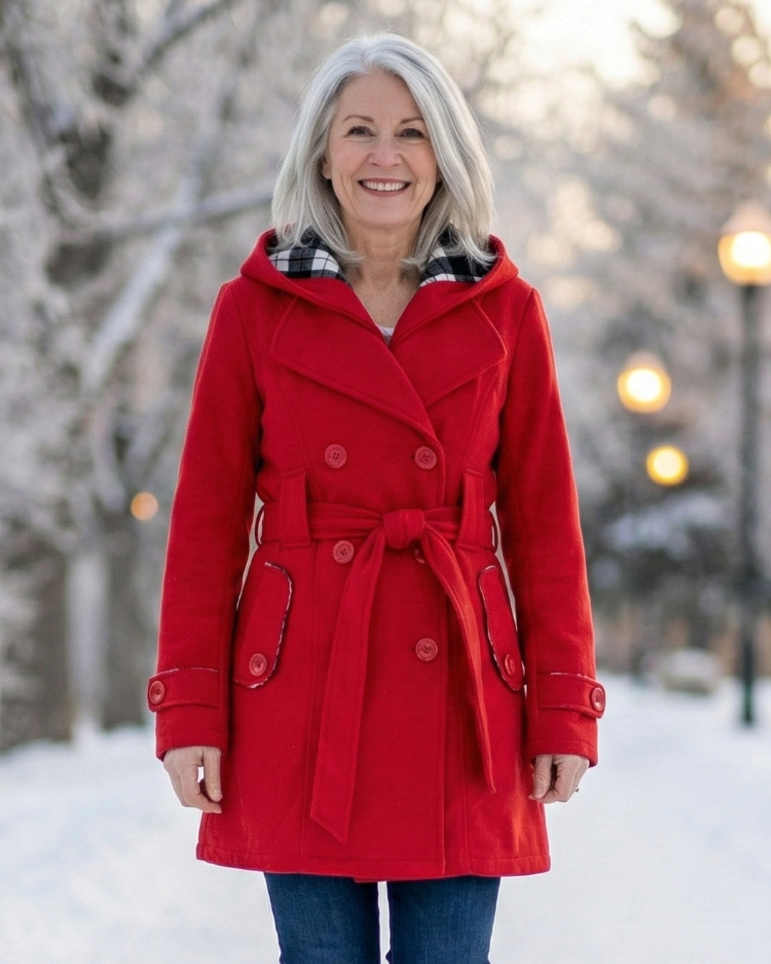 Zelinda | Cappotto in Lana a Quadri