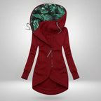 Lucrezia | Cappotto Lungo con Cappuccio e Fodera Tropicale