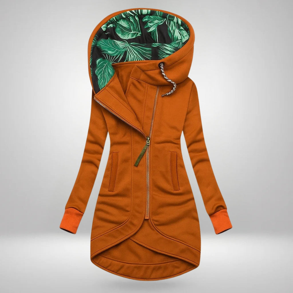 Argia | Cappotto Lungo Trapuntato con Cappuccio