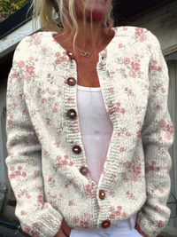 Rosina | Cardigan a Rametti di Rosa