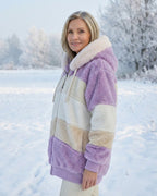 Ombretta | Cappotto Peluche Bicolore