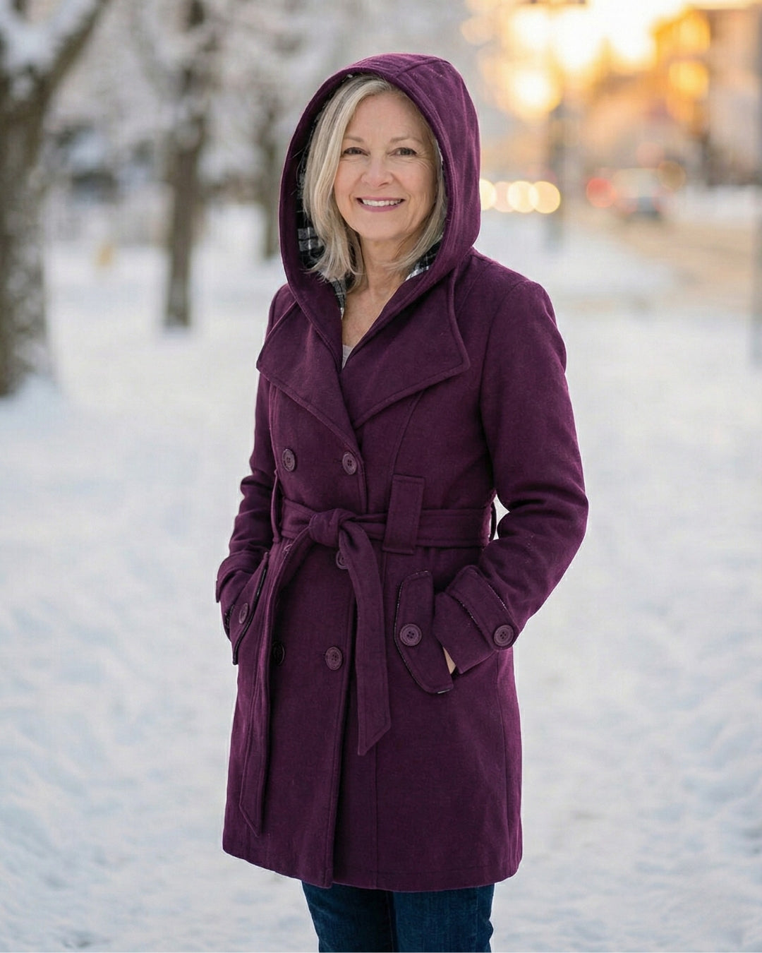 Zelinda | Cappotto in Lana a Quadri