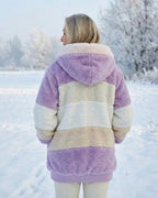 Ombretta | Cappotto Peluche Bicolore