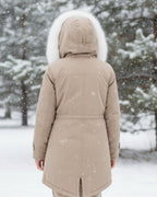 Rina | Parka con Cappuccio Bordato