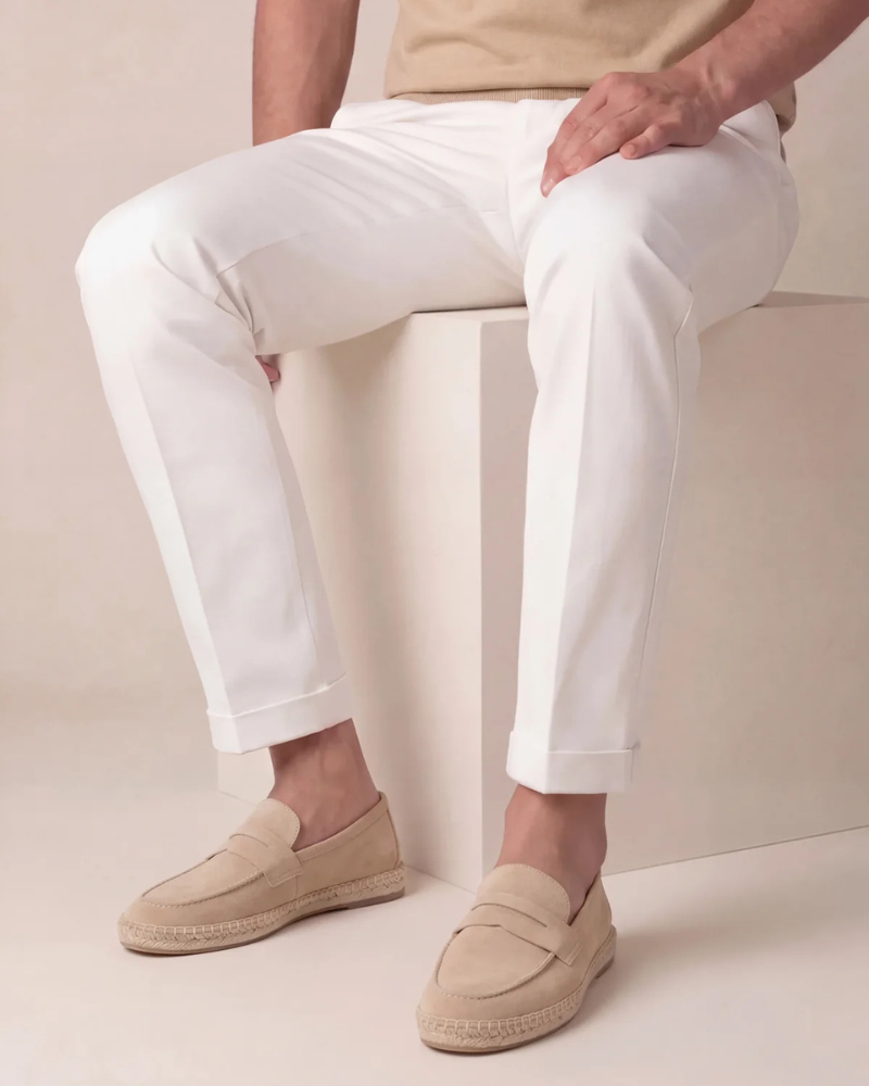 Riviera | Espadrillas in Camoscio — Beige
