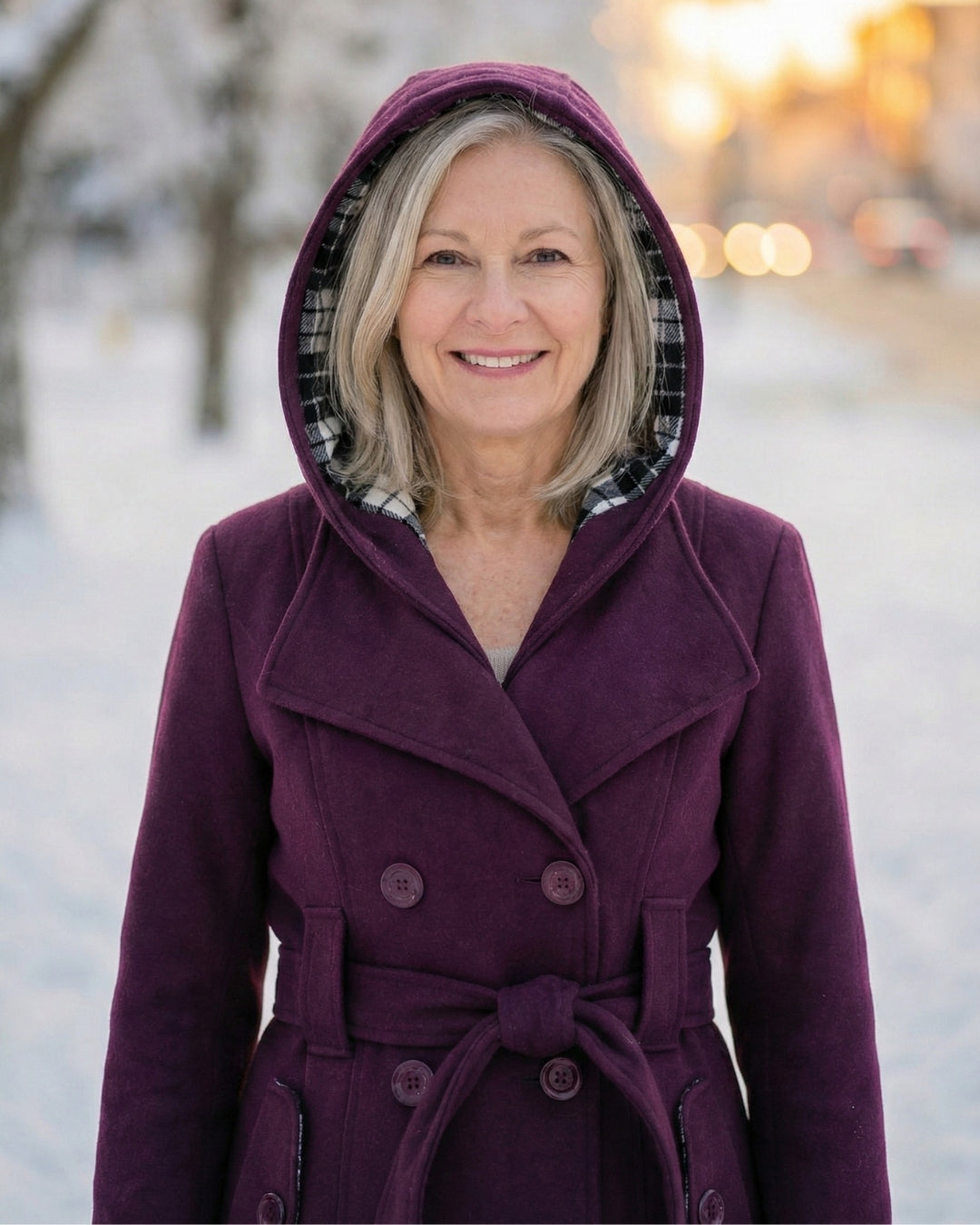 Zelinda | Cappotto in Lana a Quadri