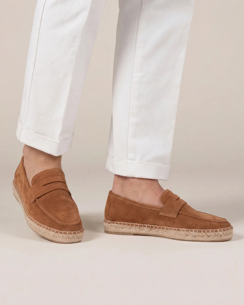 Riviera | Espadrillas in Camoscio — Marrone