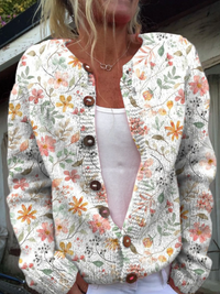 Silvia | Cardigan Floreale Acquerello