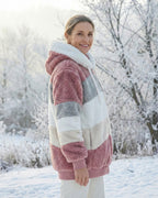 Ombretta | Cappotto Peluche Bicolore