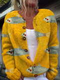 Ondina | Cardigan Stampa Pesci