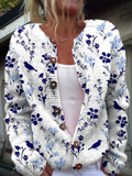 Celestina | Cardigan Uccelli e Fiori