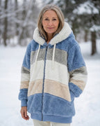 Ombretta | Cappotto Peluche Bicolore