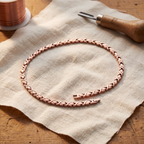 Collana in Rame a Maglie Incrociate