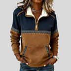 Venanzia | Maglia Mezza Zip con Collo in Sherpa