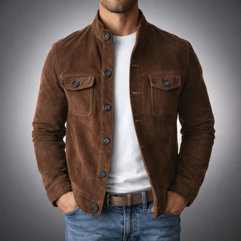 Tommaso | Bomber Scamosciato Premium