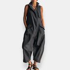 Gaia | Jumpsuit Oversize con Colletto Alto