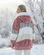 Ombretta | Cappotto Peluche Bicolore