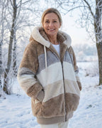 Ombretta | Cappotto Peluche Bicolore