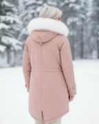 Rina | Parka con Cappuccio Bordato