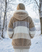 Ombretta | Cappotto Peluche Bicolore