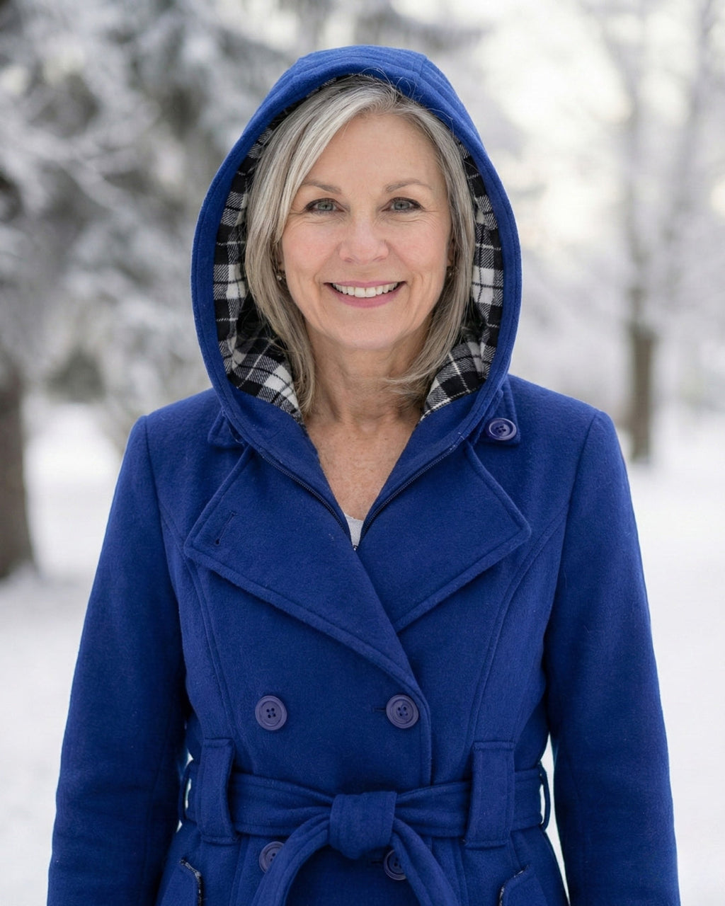 Zelinda | Cappotto in Lana a Quadri