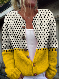 Anita | Cardigan Bicolore a Pois