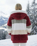 Ombretta | Cappotto Peluche Bicolore
