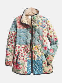Cloe | Giacca Trapuntata Patchwork Floreale