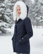 Rina | Parka con Cappuccio Bordato