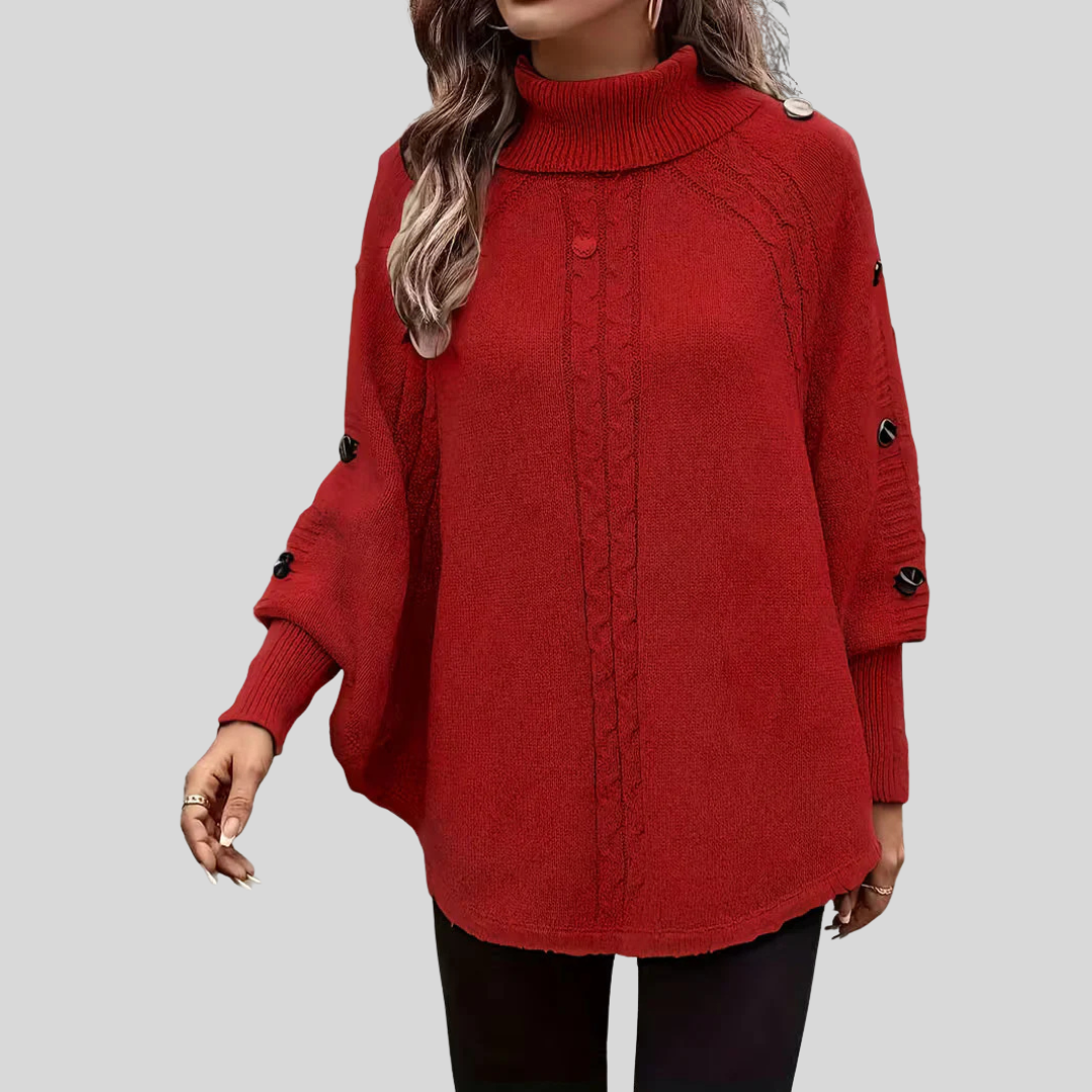 Liliana | Maglione a Trecce con Collo Alto