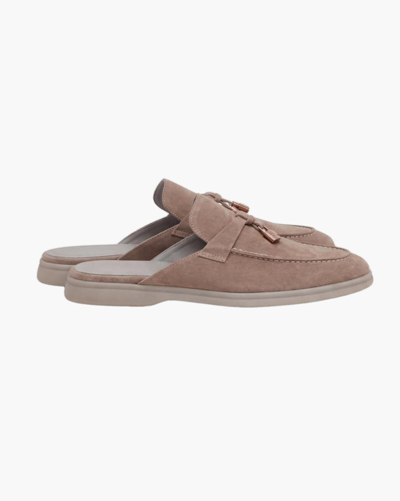 Mediterraneo | Mocassino Aperto Camoscio — Beige