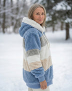 Ombretta | Cappotto Peluche Bicolore