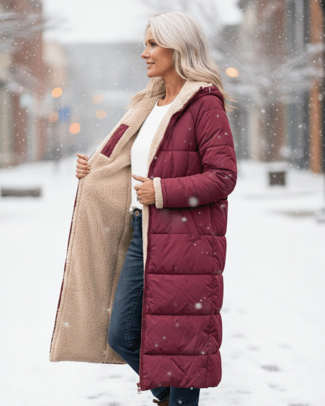 Ester | Cappotto Invernale in Sherpa