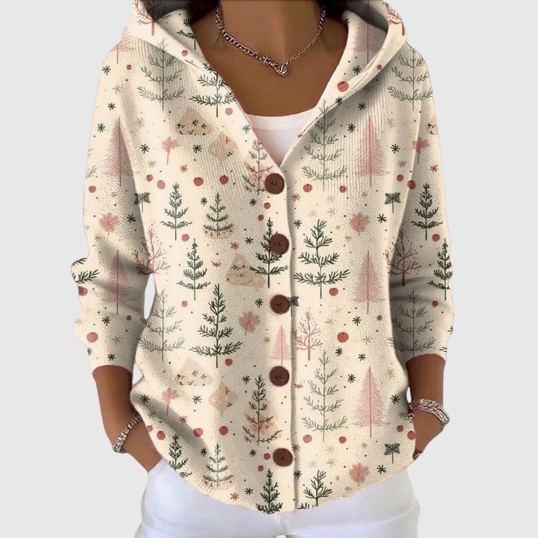 Marcella | Giacca in Maglia con Cappuccio