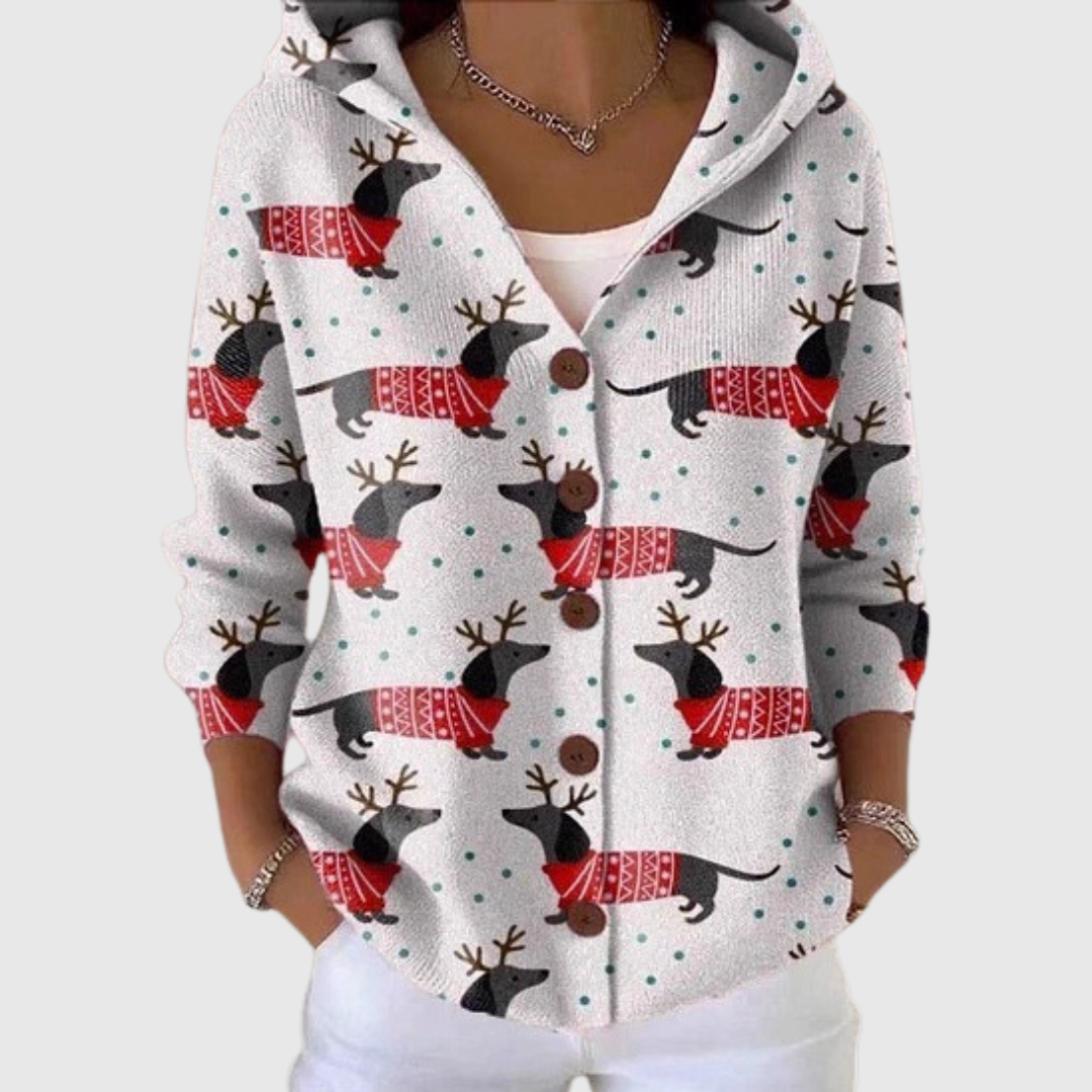 Amabile | Giacca in Maglia con Cappuccio