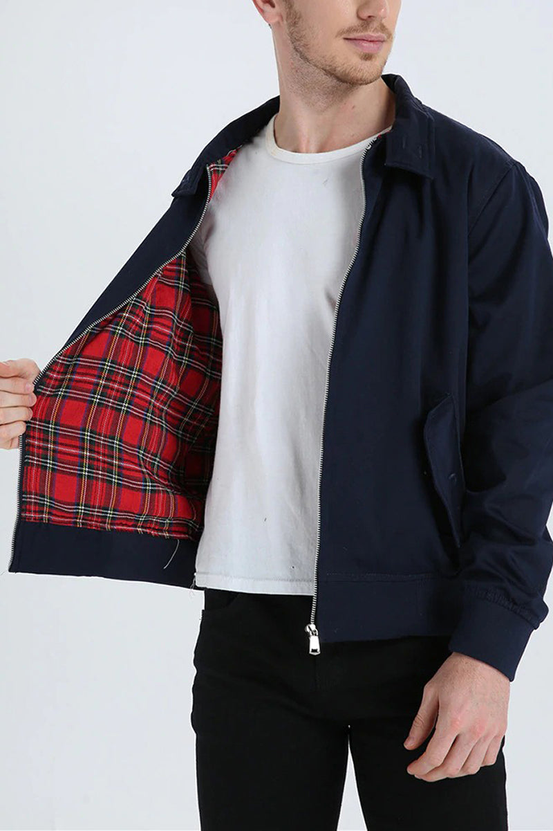 Harryson | Giacca Harrington con Fodera Tartan