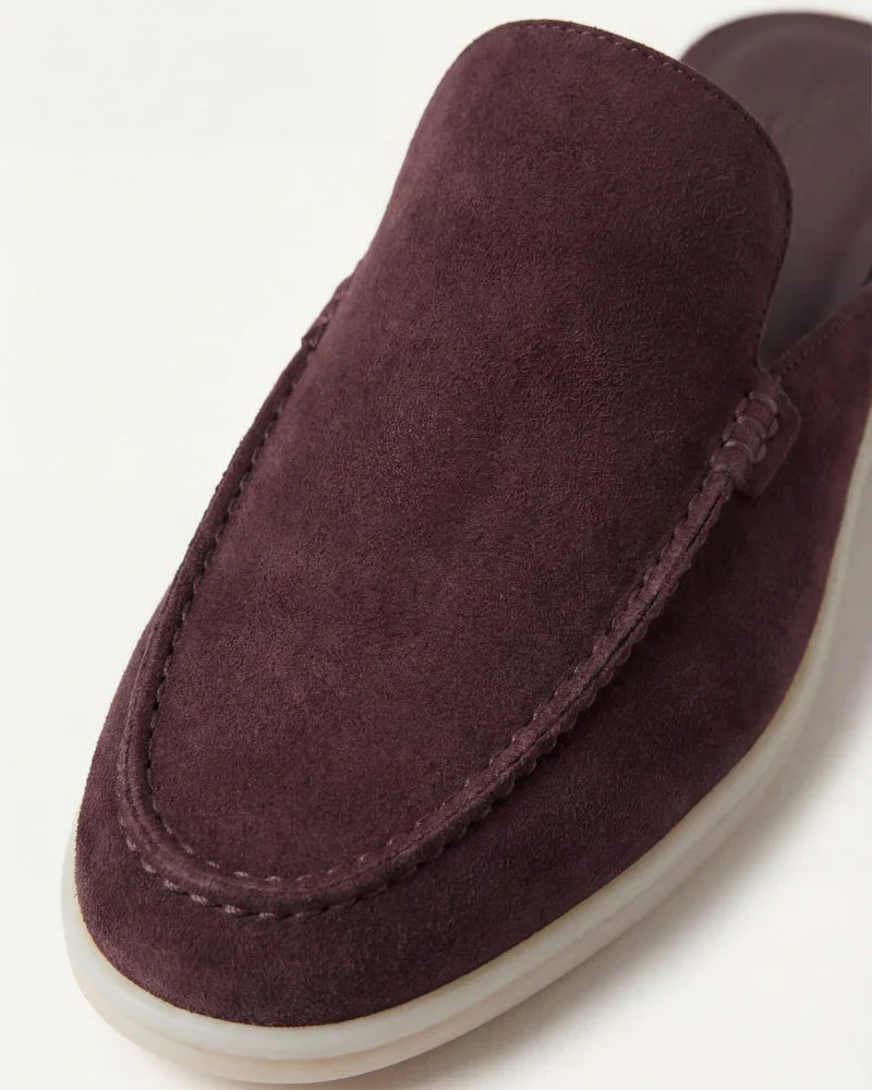 Yacht | Mocassino Aperto Camoscio — Caffè