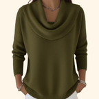 Iole | Maglione con Collo Drappeggiato
