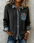 Onorina | Maglia con Dettagli in Denim